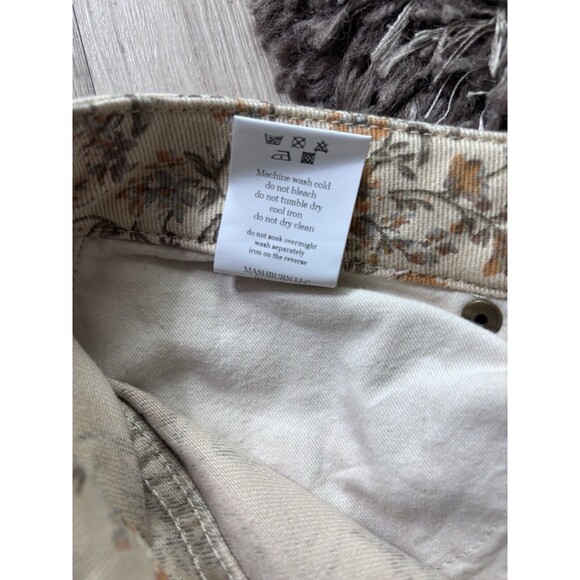 ANN MASHBURN FLORAL JEANS 28 Marvin Italy - Picture 5 of 5